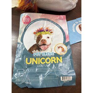 Pet Krewe Dog Magical Unicorn Halloween Costume Neck Size 13-32” Multi Color